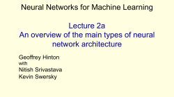 Neural Networks for Machine Learning Lecture 2a An overview of