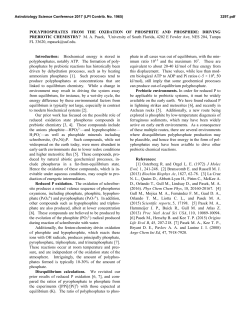 POLYPHOSPHATES FROM THE OXIDATION OF PHOSPHITE AND