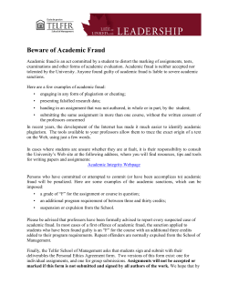 Personal Ethics Statement