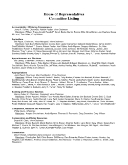 House Committee Members