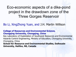 Eco-economic aspects of a dike-pond project in the drawdown zone