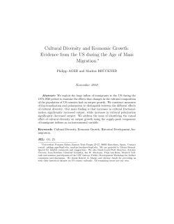 Cultural Diversity and Economic Growth: Evidence from the US