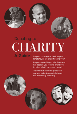 Donating to Charity