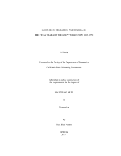 Gains from migration and marriage: the final years of the Great