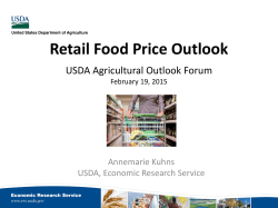 Retail Food Price Outlook