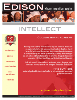 intellect - Miami Edison Senior High School