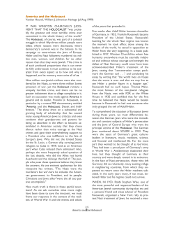 America and the Holocaust