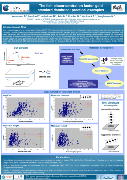 The fish bioconcentration factor gold standard database