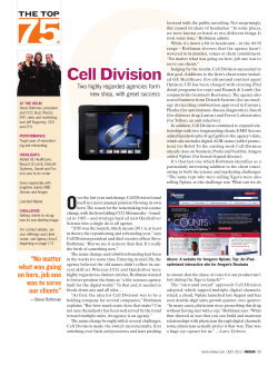Cell Division - Medical Marketing and Media