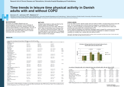 Time trends in leisure time physical activity, smoking, alcohol