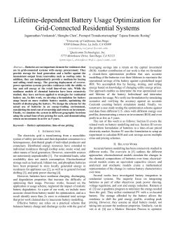 Lifetime-dependent Battery Usage Optimization for Grid