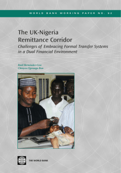 The UK&ndash;Nigeria Remittance Corridor