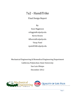 HandiTrike - Recumbent Tricycle