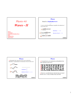 Ch. 17: Waves