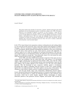 CONSTRUCTING CONSERVATIVE IDENTITY