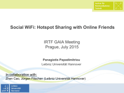 Social WiFi: Hotspot Sharing with Online Friends