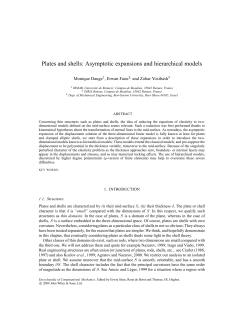 Plates and shells: Asymptotic expansions and hierarchical