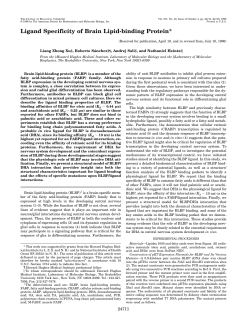 Ligand Specificity of Brain Lipid