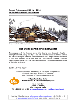 The Swiss comic strip in Brussels