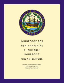 guidebook for new hampshire charitable nonprofit organizations