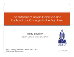 The settlement of San Francisco and the Land Use Changes in the