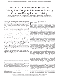 How the Autonomic Nervous System and Driving