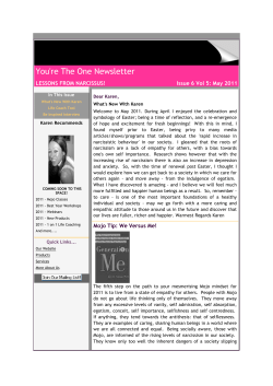 May, 2011 - Lessons From Narcissus