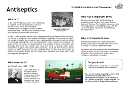 Antiseptics - Mrs Physics