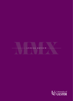 Annual Review 2009 - 2010 for the University of Ulster