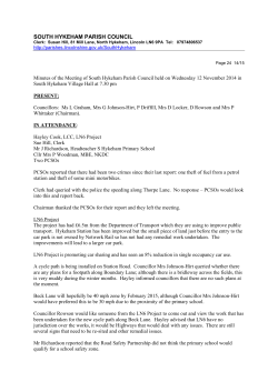 Minutes 12 November 2014