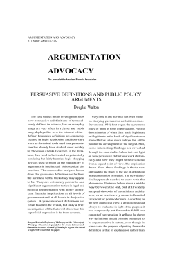 argumentation advocacy