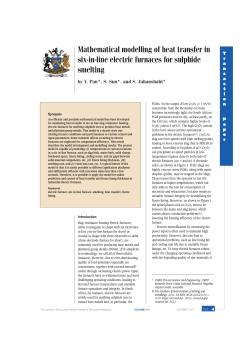 Mathematical modelling of heat transfer in six-in-line