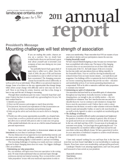Annual Report 2011 - Landscape Ontario