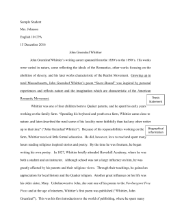 Author Analysis Paper