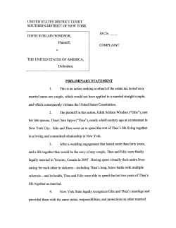 UNITED STATES DISTRICT COURT SOUTHERN DISTRICT