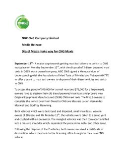 Media Release: Diesel Maxis make way for CNG Maxis