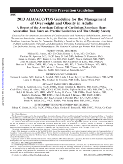 2013 AhA/ACC/tos guideline for the management of