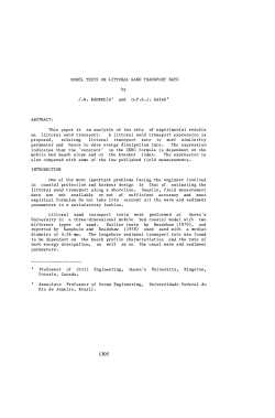 MODEL TESTS ON LITTORAL SAND TRANSPORT RATE