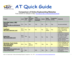 Comparison of Online Keyboarding Websites