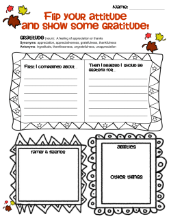 Flip Your Attitude and Show Some Gratitude!