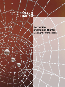 Corruption and human rights: Making the connection