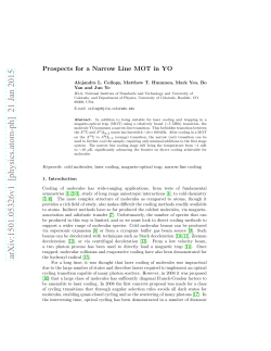 Prospects for a Narrow Line MOT in YO