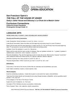 Usher Curriculum Connections - Language Arts