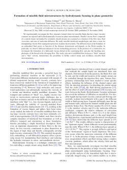 Formation of miscible fluid microstructures by hydrodynamic
