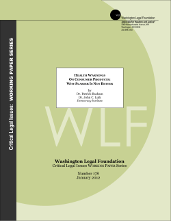 Health Warnings on Consumer Products: Why Scarier Is Not Better