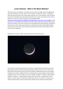 Lunar Features - Tackley Village