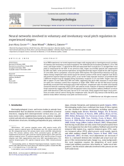 Neuropsychologia Neural networks involved in voluntary and