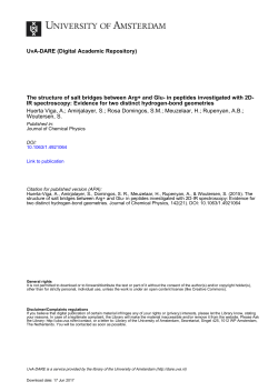 The structure of salt bridges
