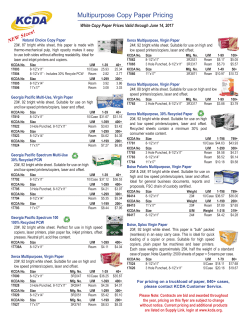 Multipurpose Copy Paper Pricing