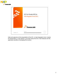 I2C for Kinetis MCUs | Training